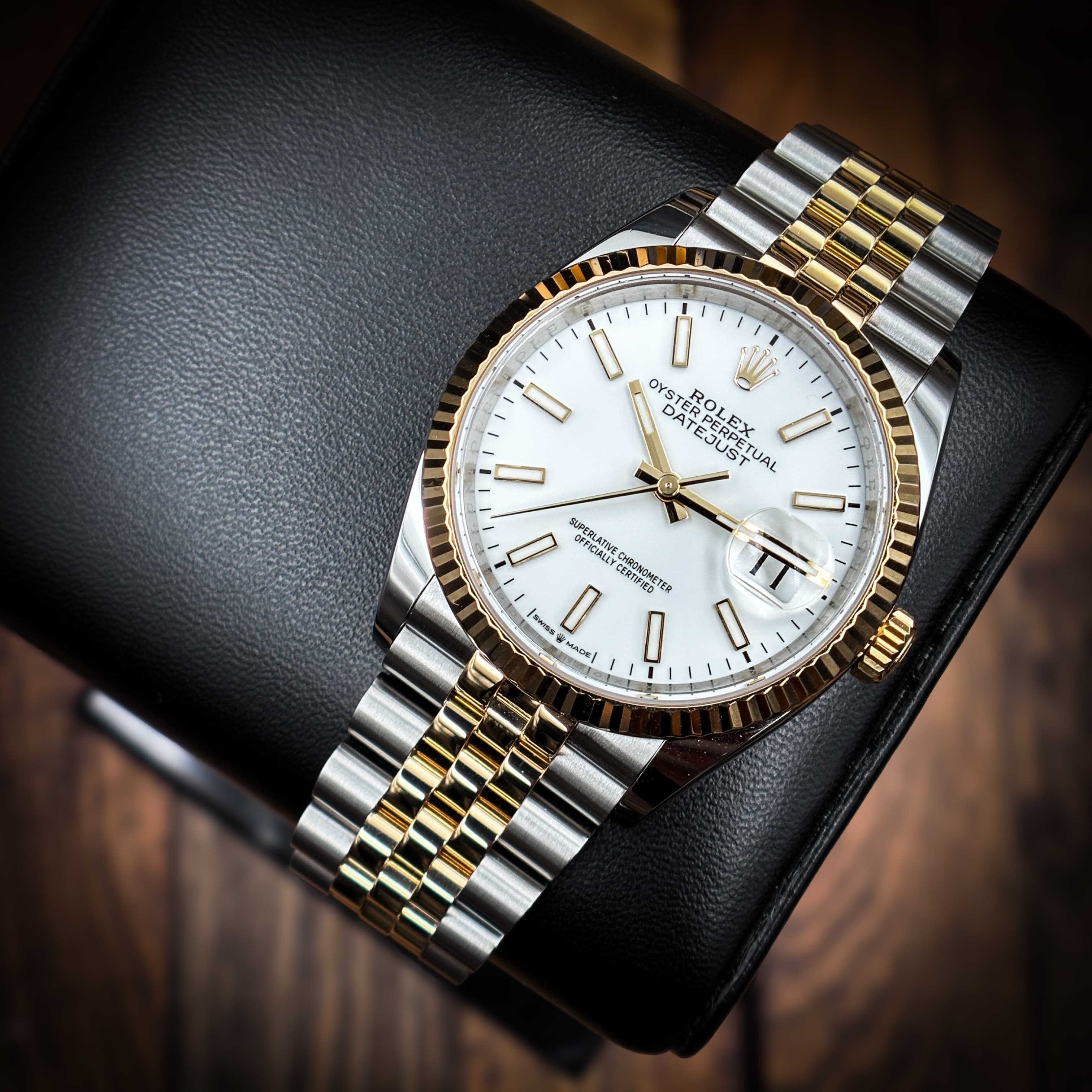 ROLEX Datejust 36 Two-Tone White Stick