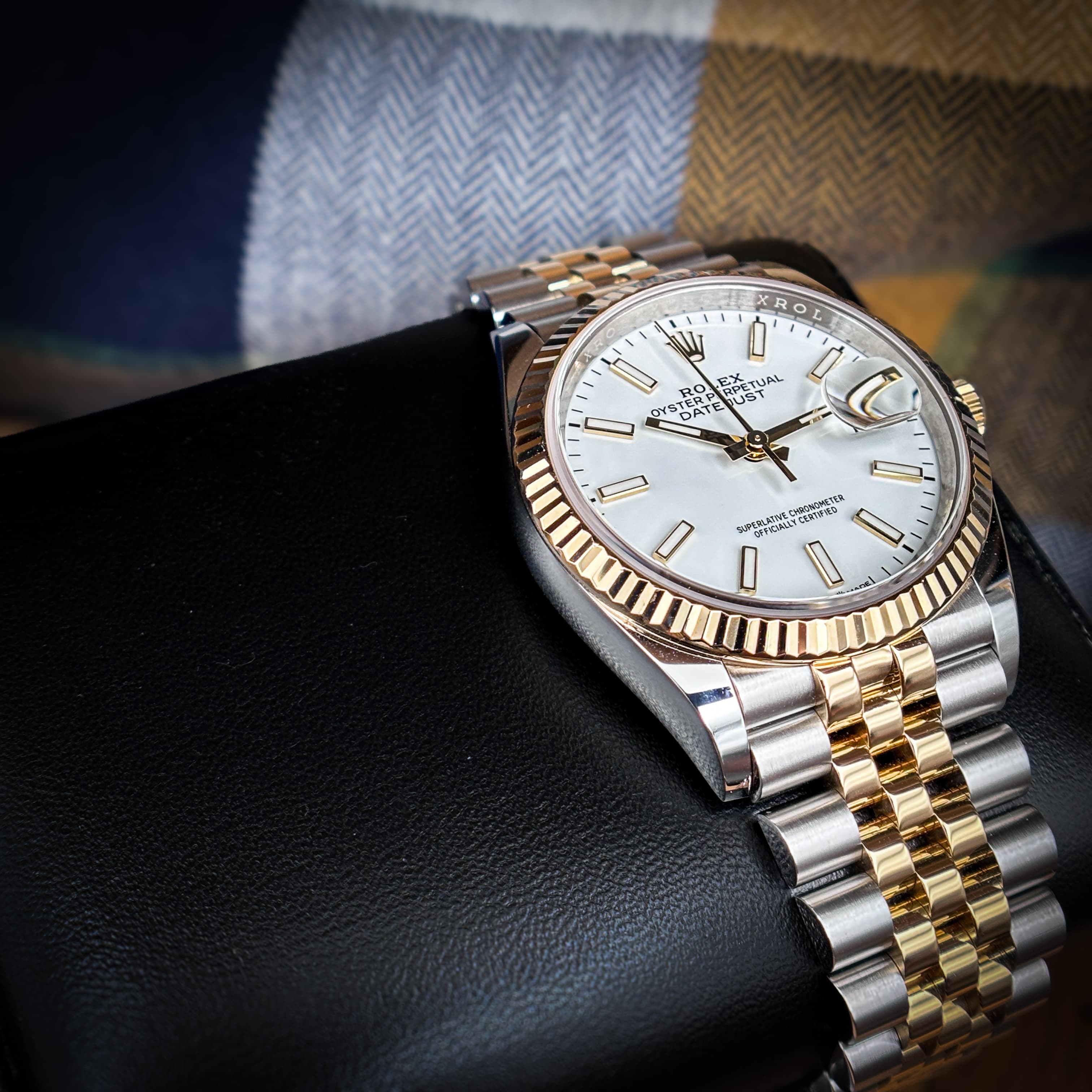 ROLEX Datejust 36 Two-Tone White Stick