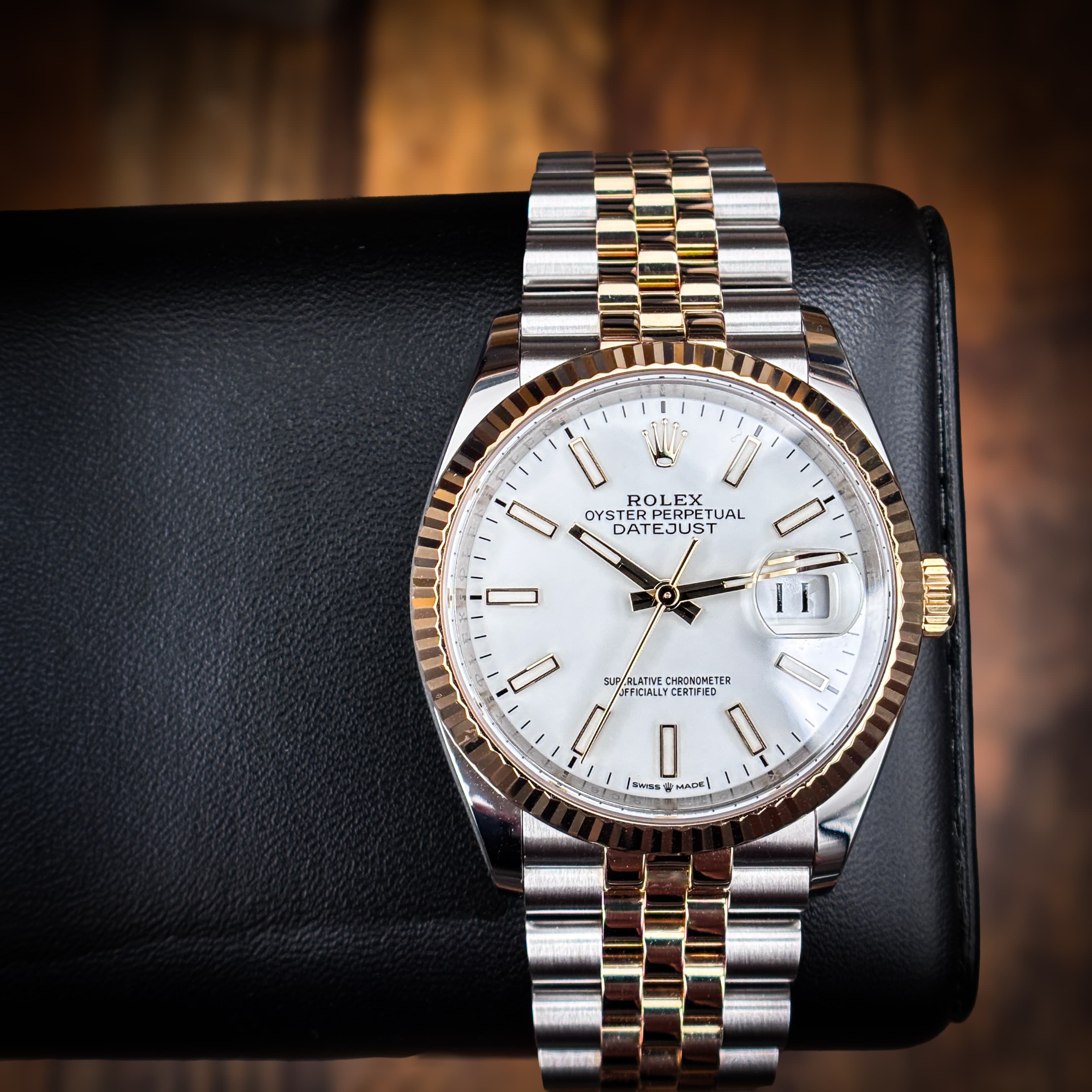 ROLEX Datejust 36 Two-Tone White Stick