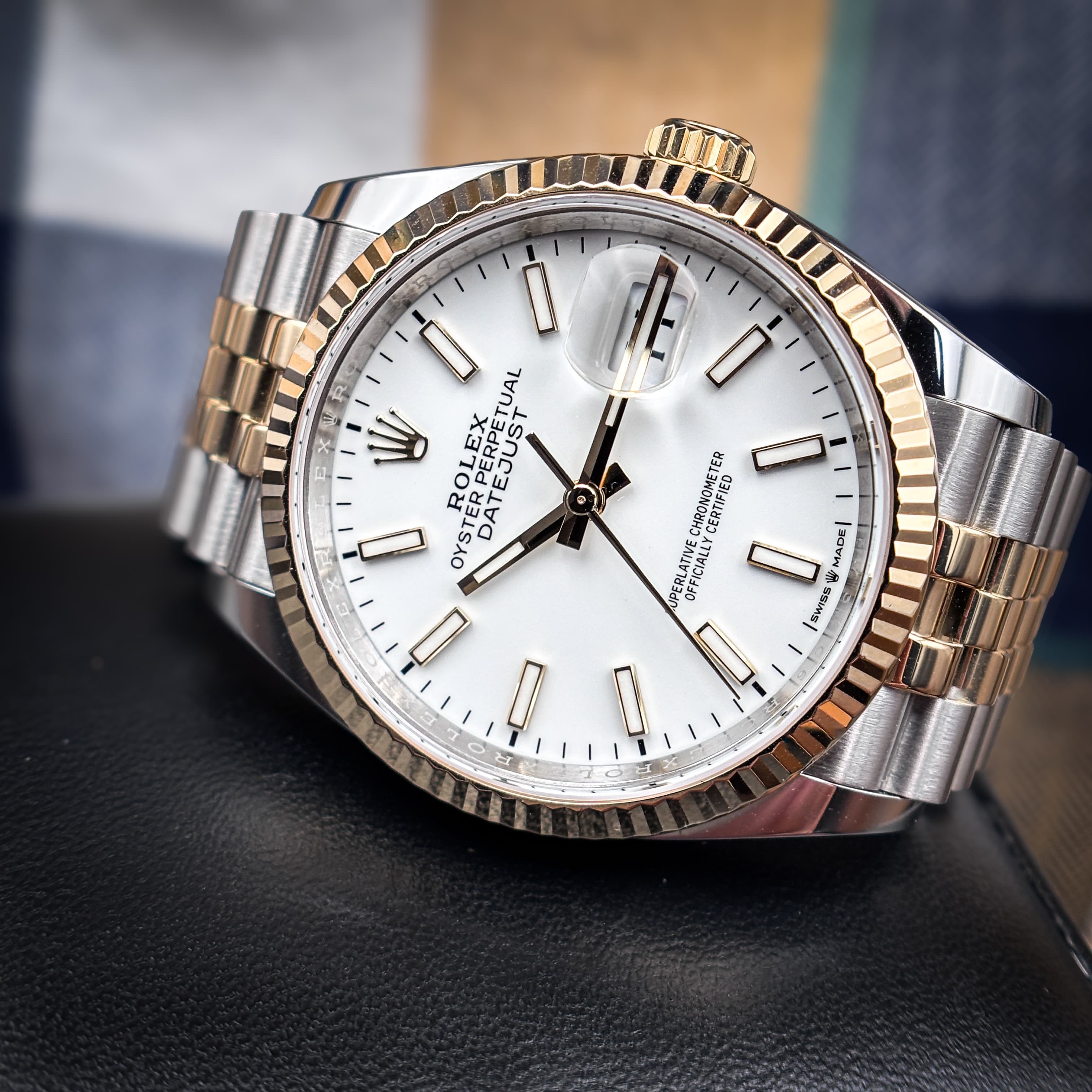 ROLEX Datejust 36 Two-Tone White Stick